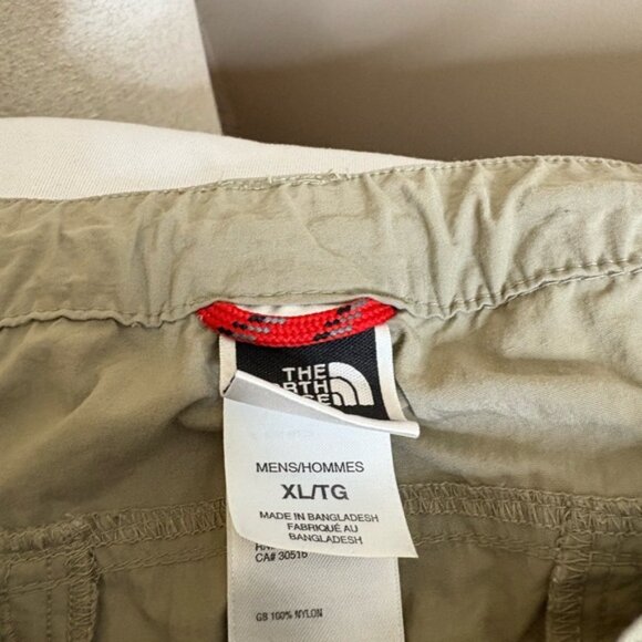 The North Face Pants Mens XL Khaki Convertible Cargo Shorts Belted Hiking - Picture 4 of 4